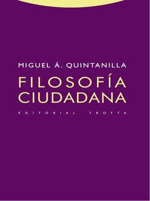 cover image of Filosofía ciudadana